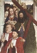 DALMAU, Lluis Altarpiece of the Councillors (detail) fg oil painting on canvas